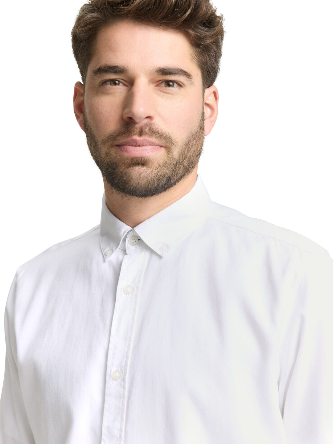 Regular fit shirt in poplin - White