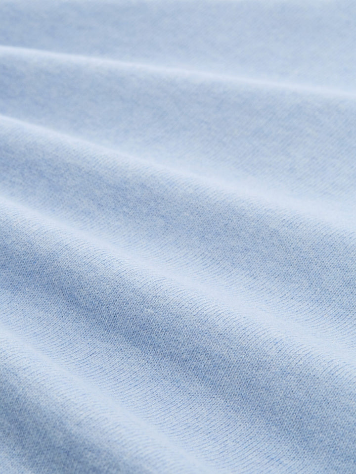 Loose fit knitted jumper with cashmere blend - Blue