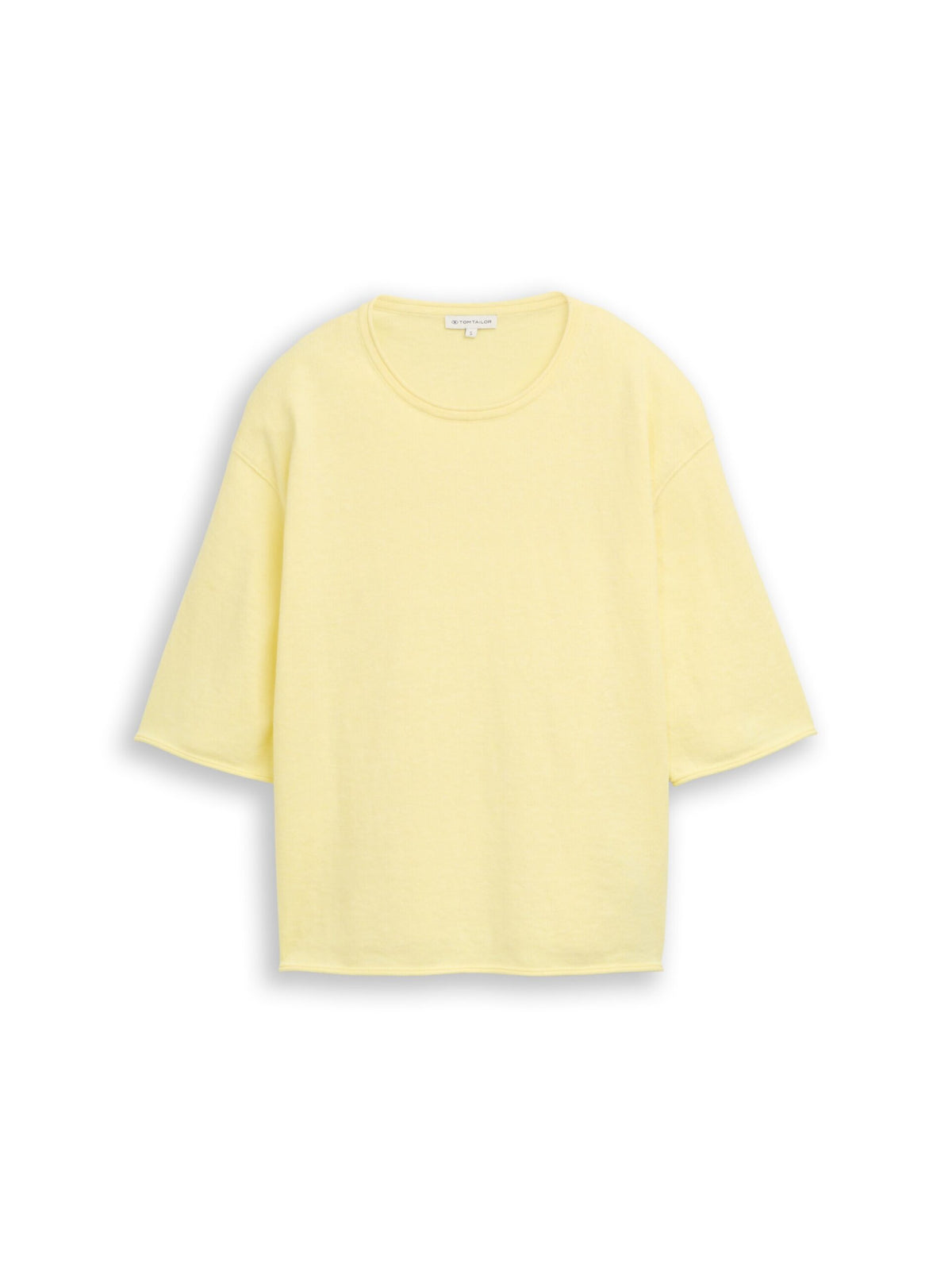 Loose fit knitted jumper with cashmere blend - Light Yellow
