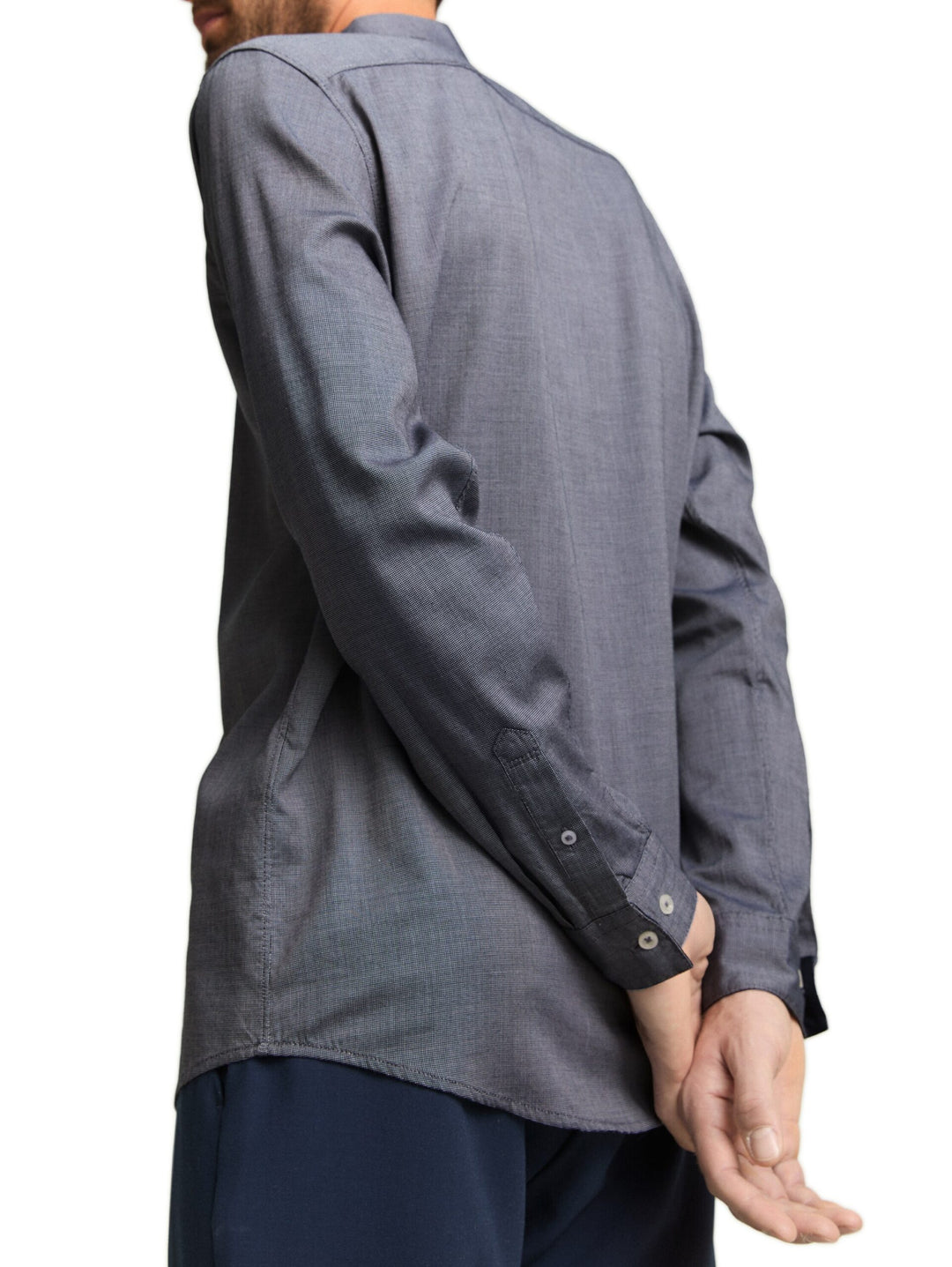 Regular fit shirt in poplin - Navy