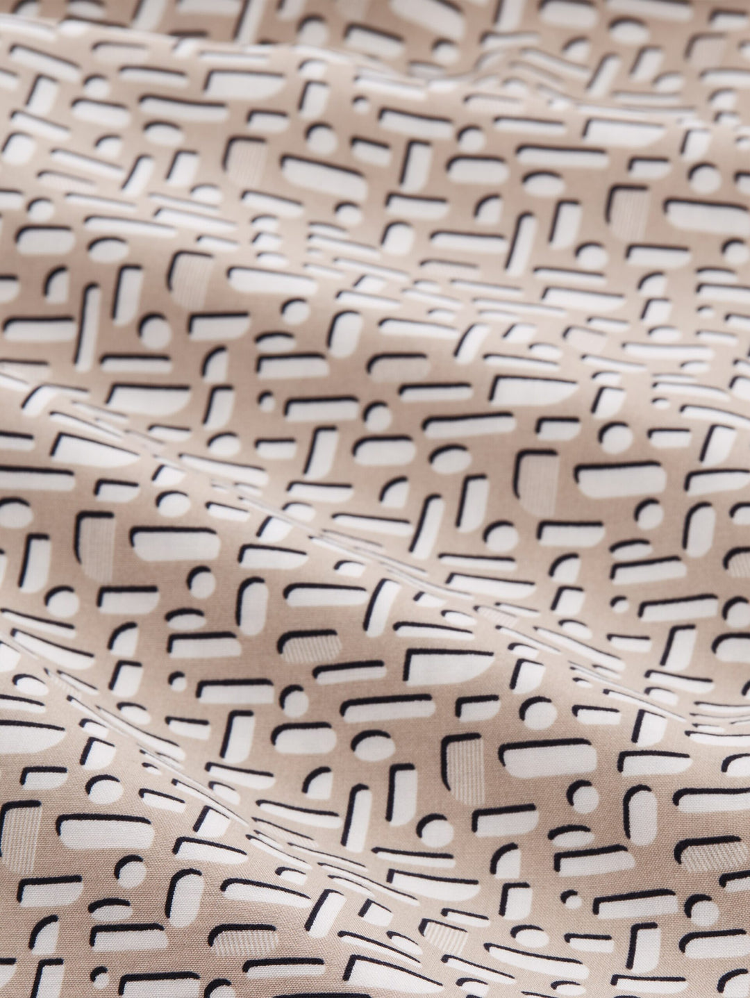 Patterned blouse - Taupe