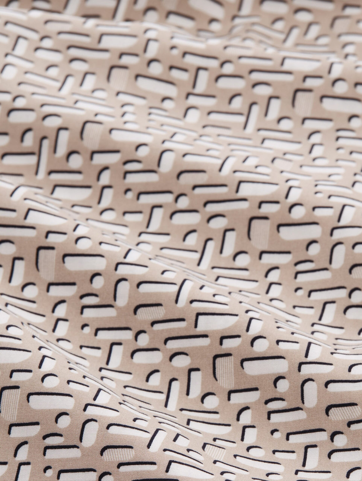 Patterned blouse - Taupe