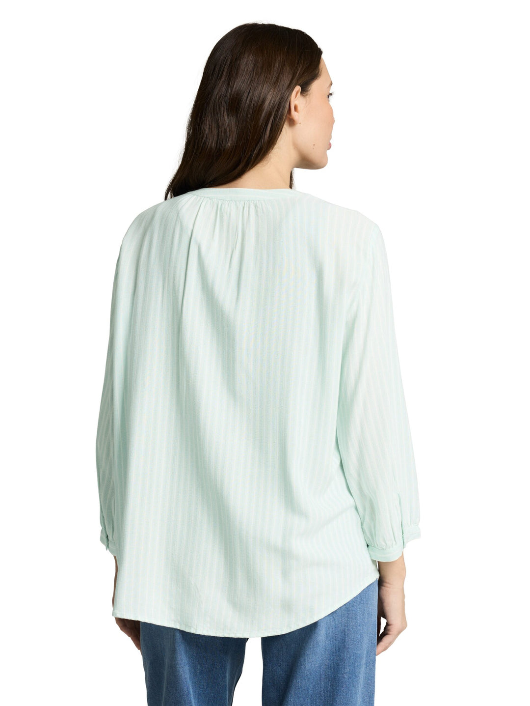 Blouse with striped pattern - Light Blue
