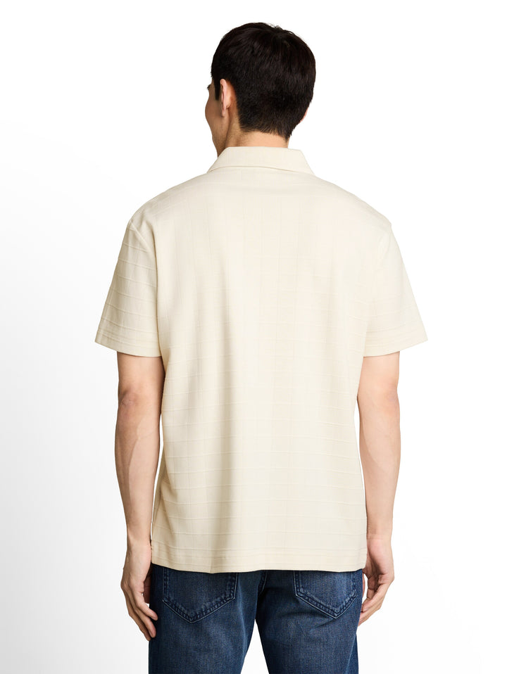Structured Polo - Gardenia White