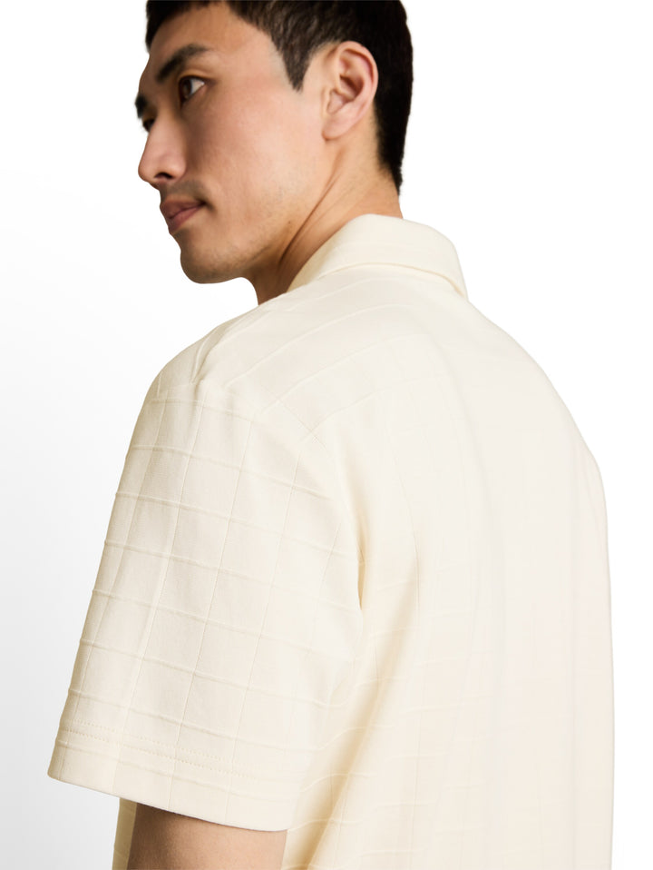 Structured Polo - Gardenia White