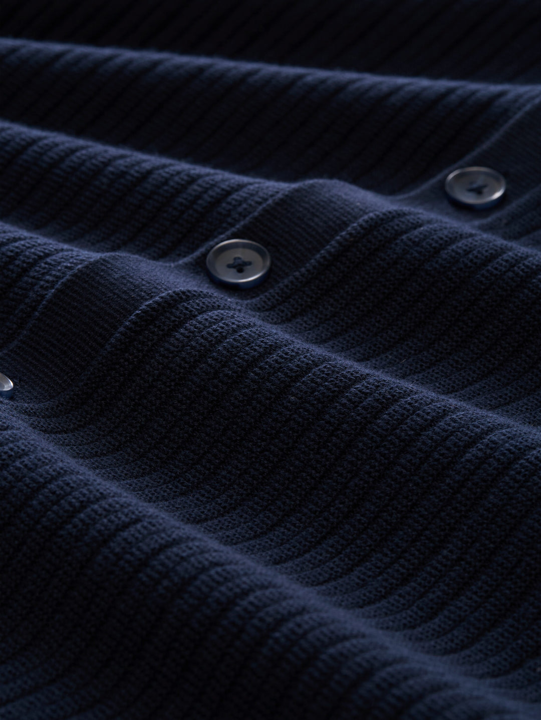 Structured Knit Polo Jacket - Sky Captain Blue