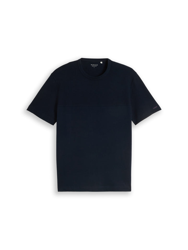 Structured Cutline T-Shirt - Sky Captain Blue