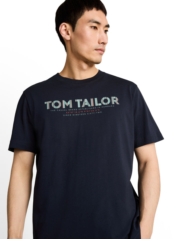 Printed T-Shirt - Sky Captain Blue