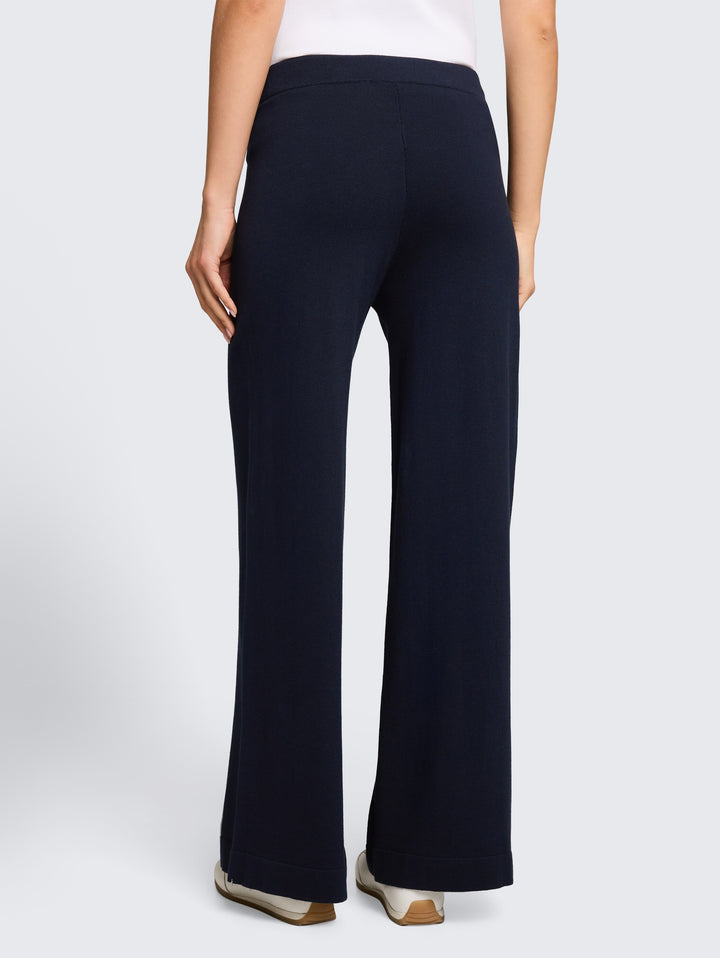 Knit Pant Silk Blend - Sky Captain Blue
