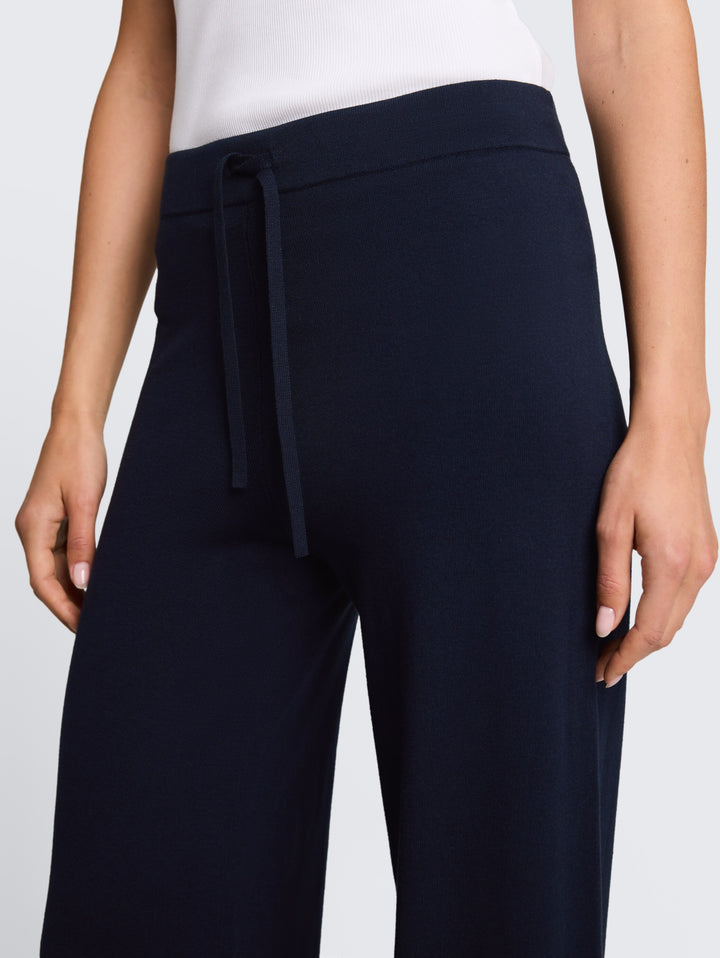 Knit Pant Silk Blend - Sky Captain Blue