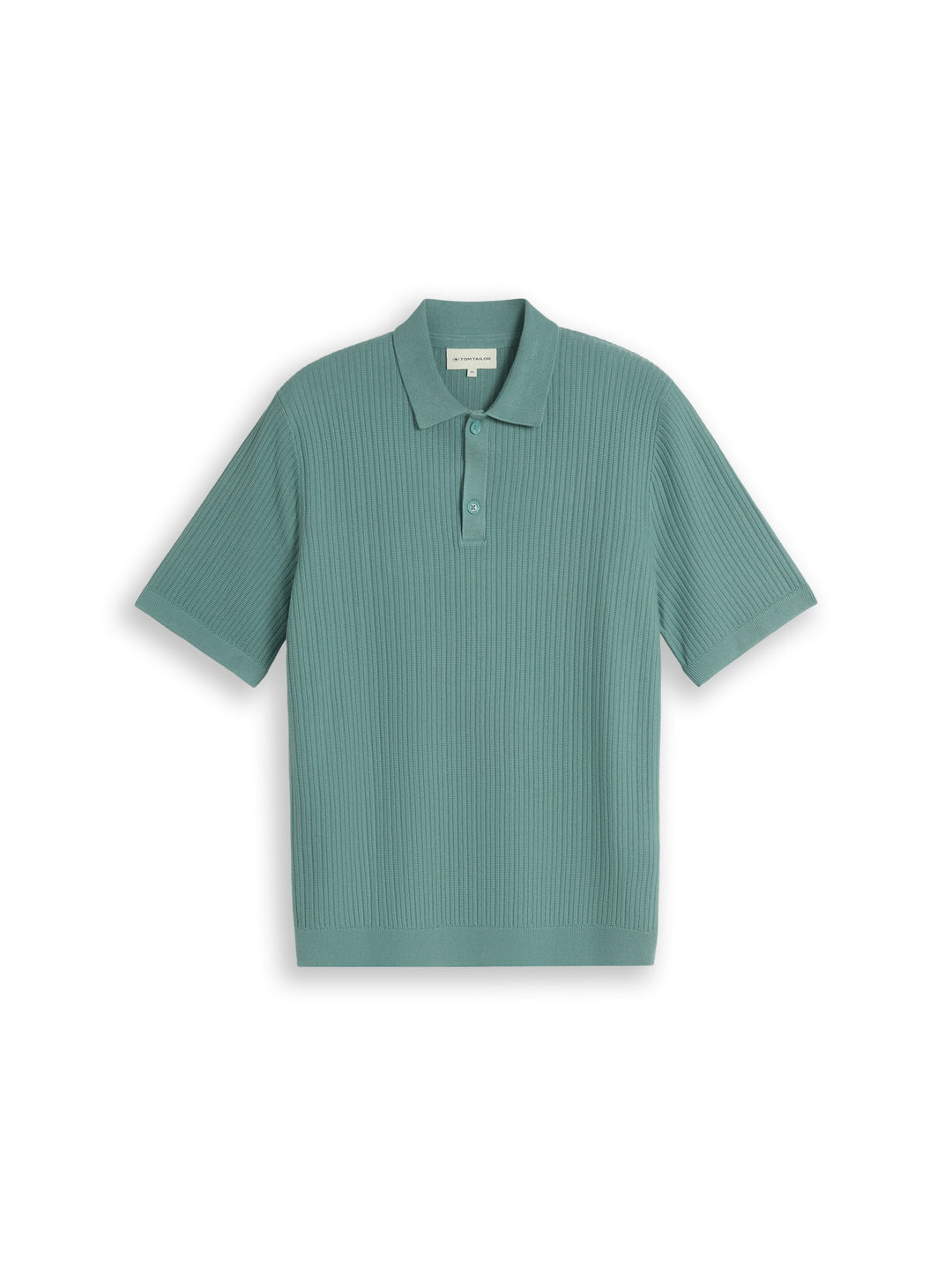 Structured Knit Polo - Mineral Stone Blue