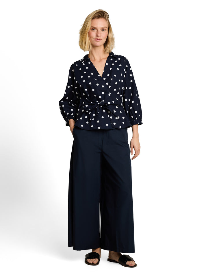 Blouse Wrap Style - Navy Big Dot Design