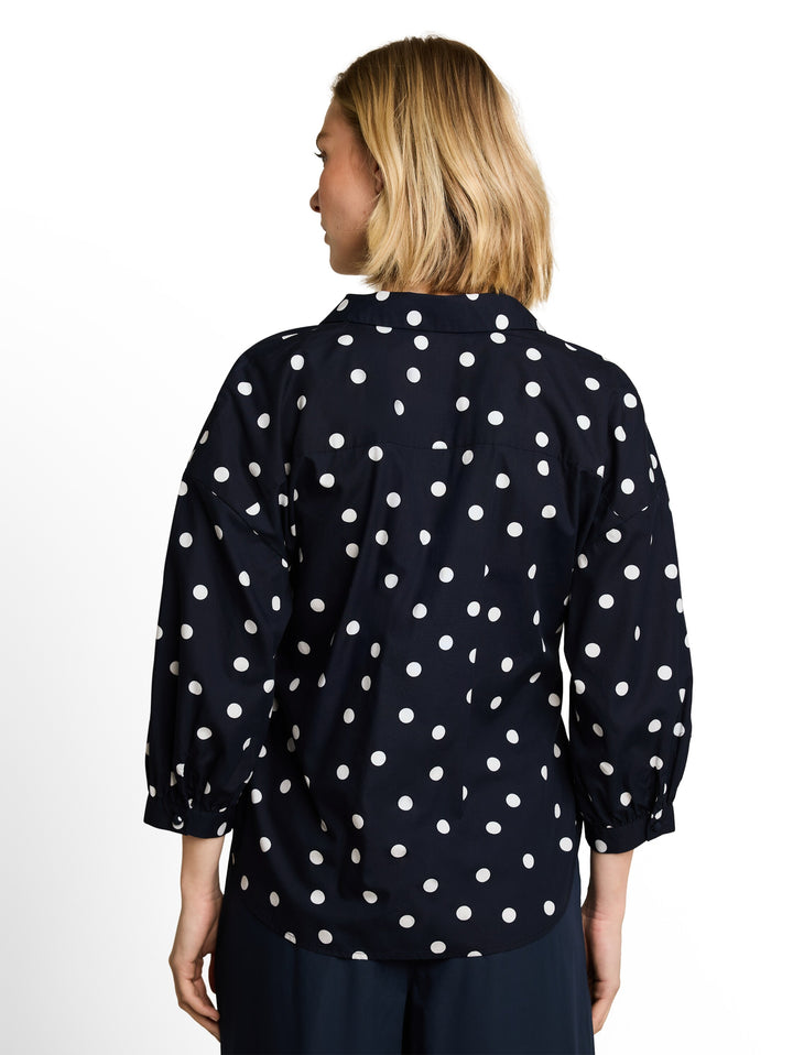 Blouse Wrap Style - Navy Big Dot Design
