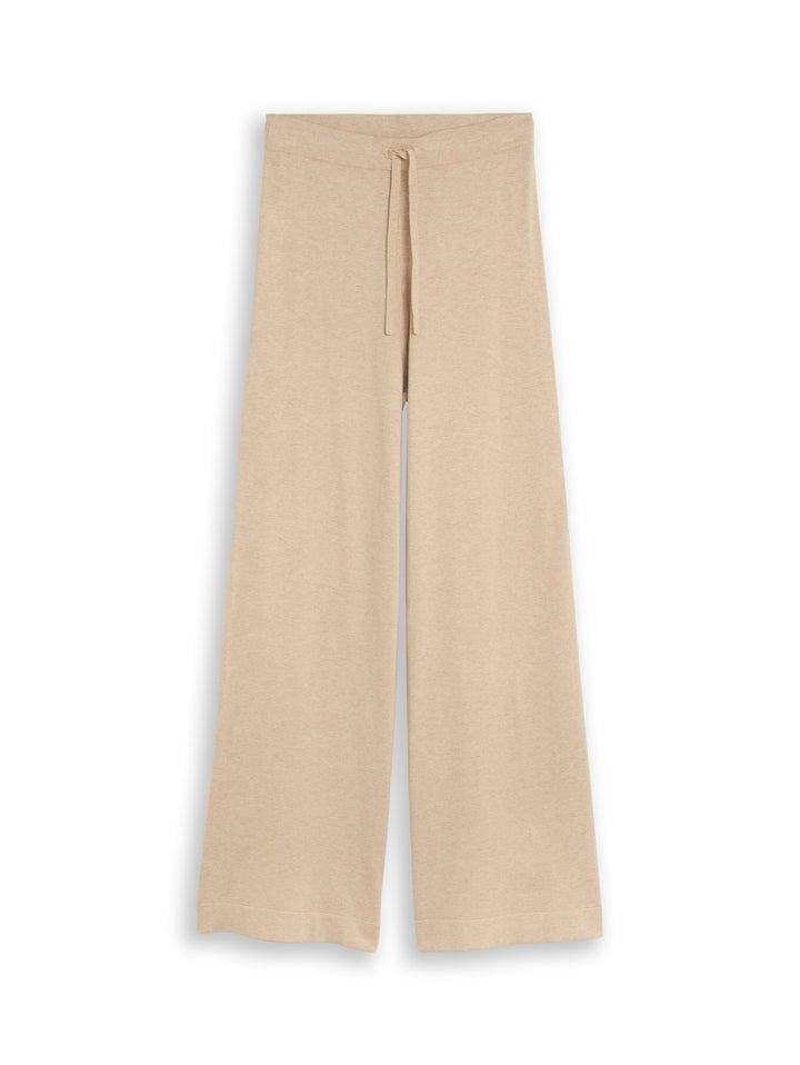 Knit Pant Silk Blend - Gravel Beige Melange