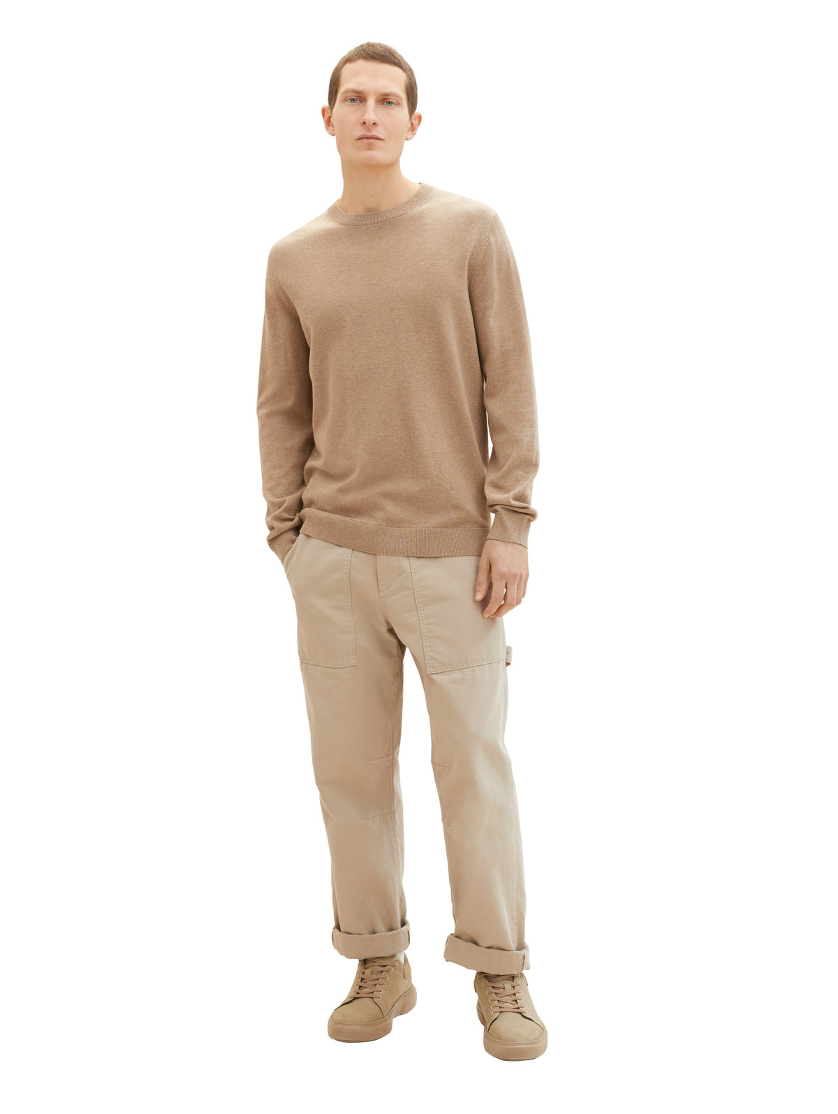 Basic Crewneck Knit - Brown