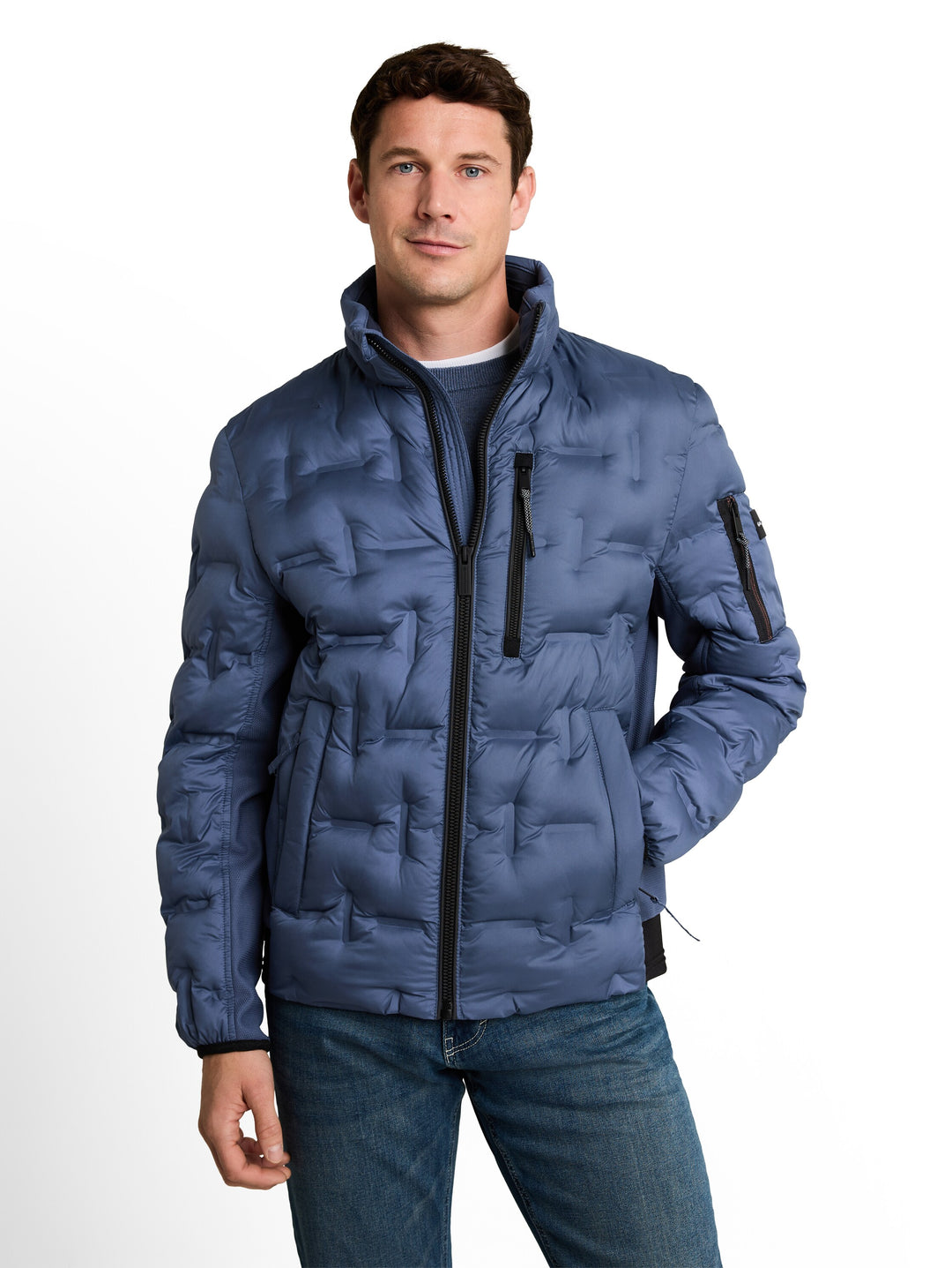 Decorative Hybrid Jacket - Vintage Indigo Blue