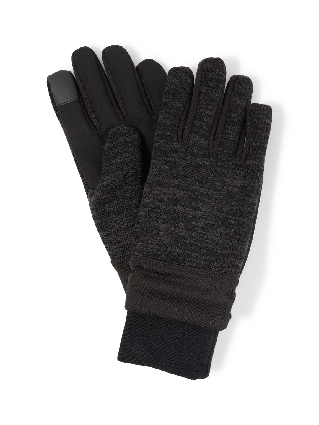 Bonded Gloves - Black Grey Melange