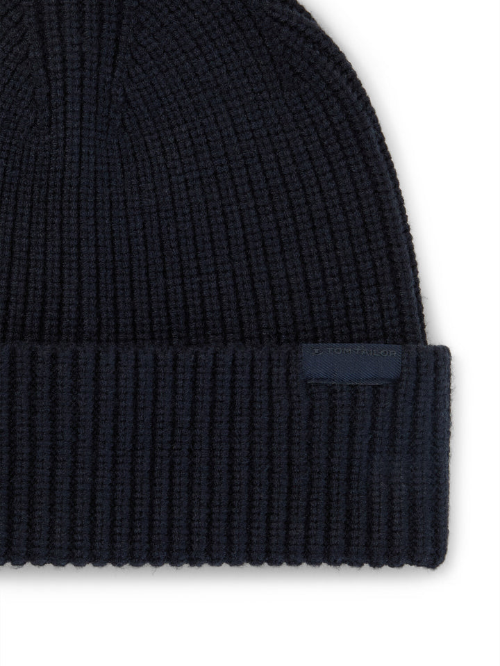 Cosy Rib Beanie Knit - Sky Captain Blue
