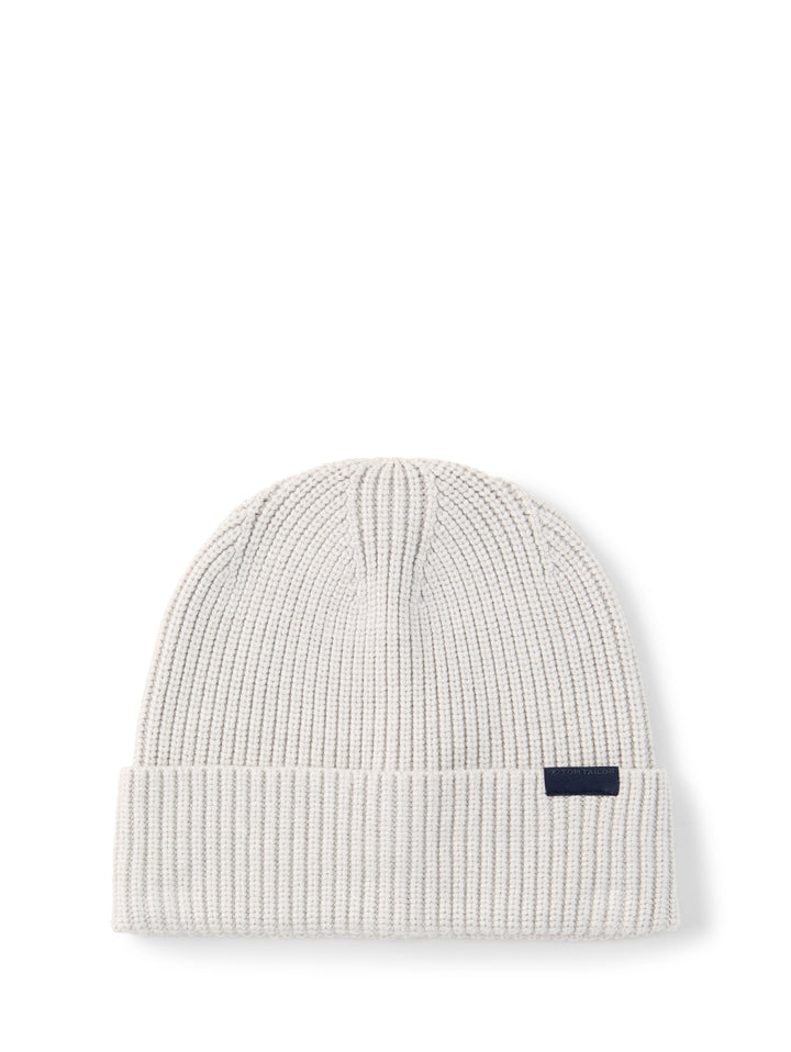 Cosy Rib Beanie Knit - Light Soft Stone Melange
