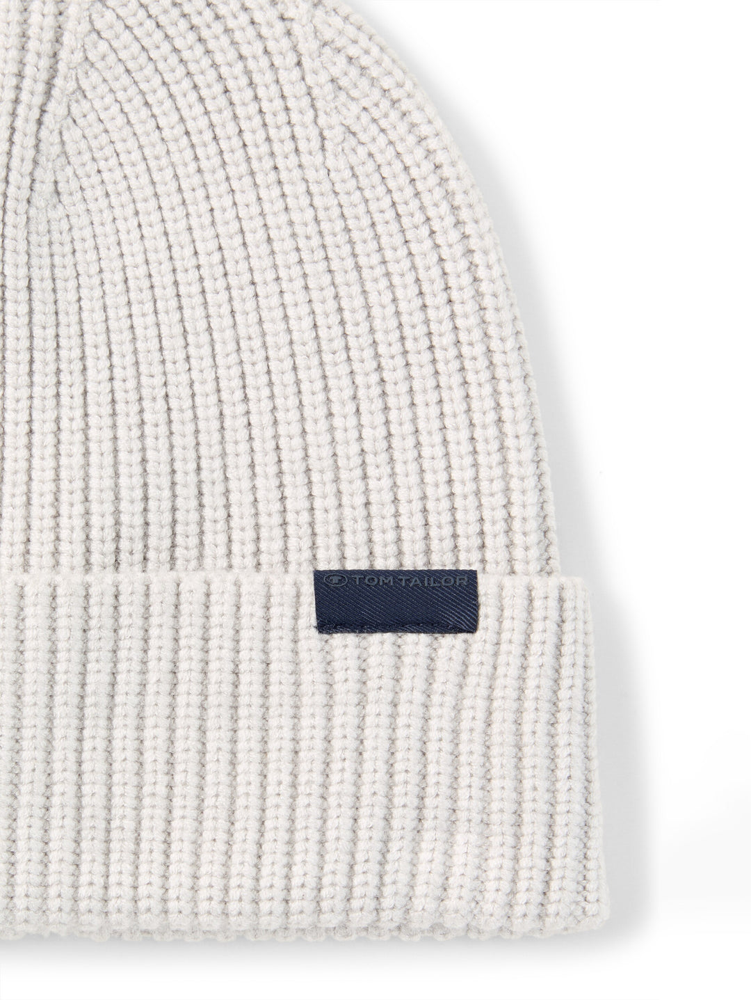 Cosy Rib Beanie Knit - Light Soft Stone Melange