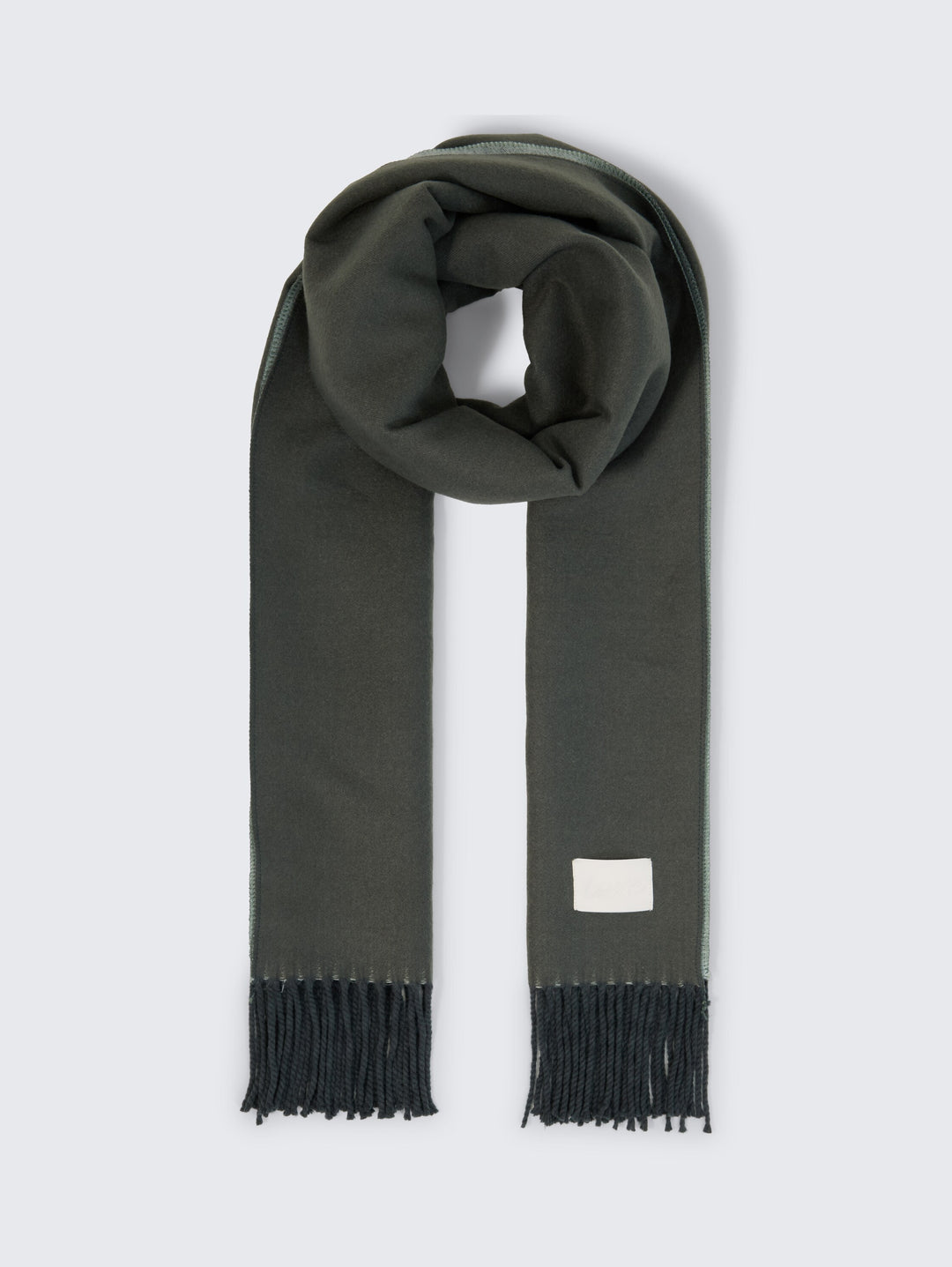 Doubleface Scarf - Darkest Olive