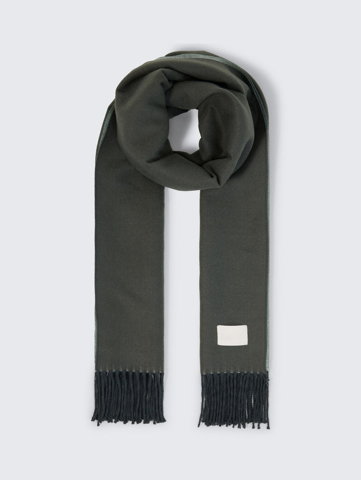 Doubleface Scarf - Darkest Olive