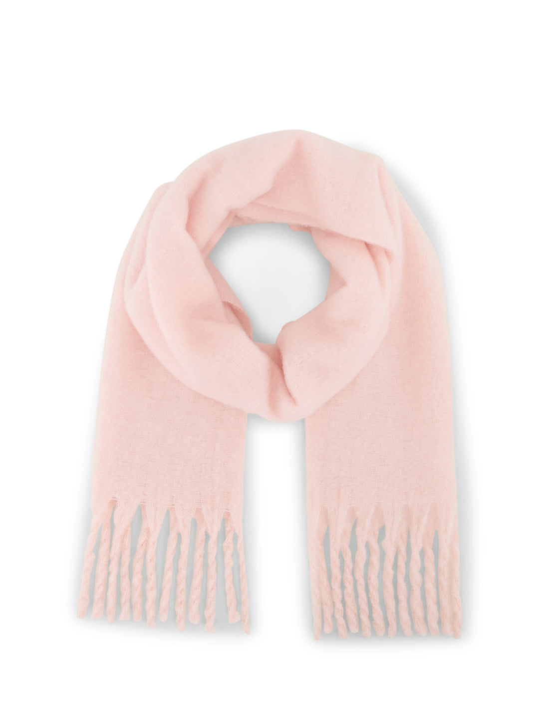 Cozy Brushed Scarf - Light Pastel Pink