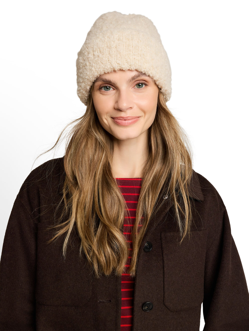 Bouclé Beanie - Whisper Offwhite Melange