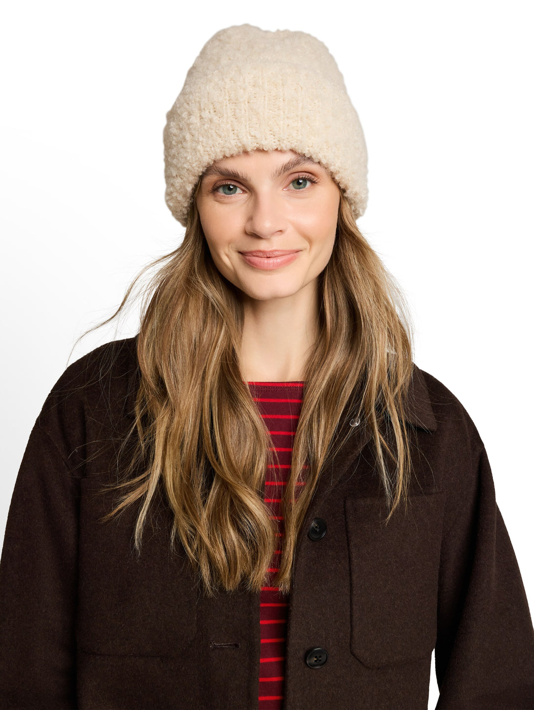 Bouclé Beanie - Whisper Offwhite Melange