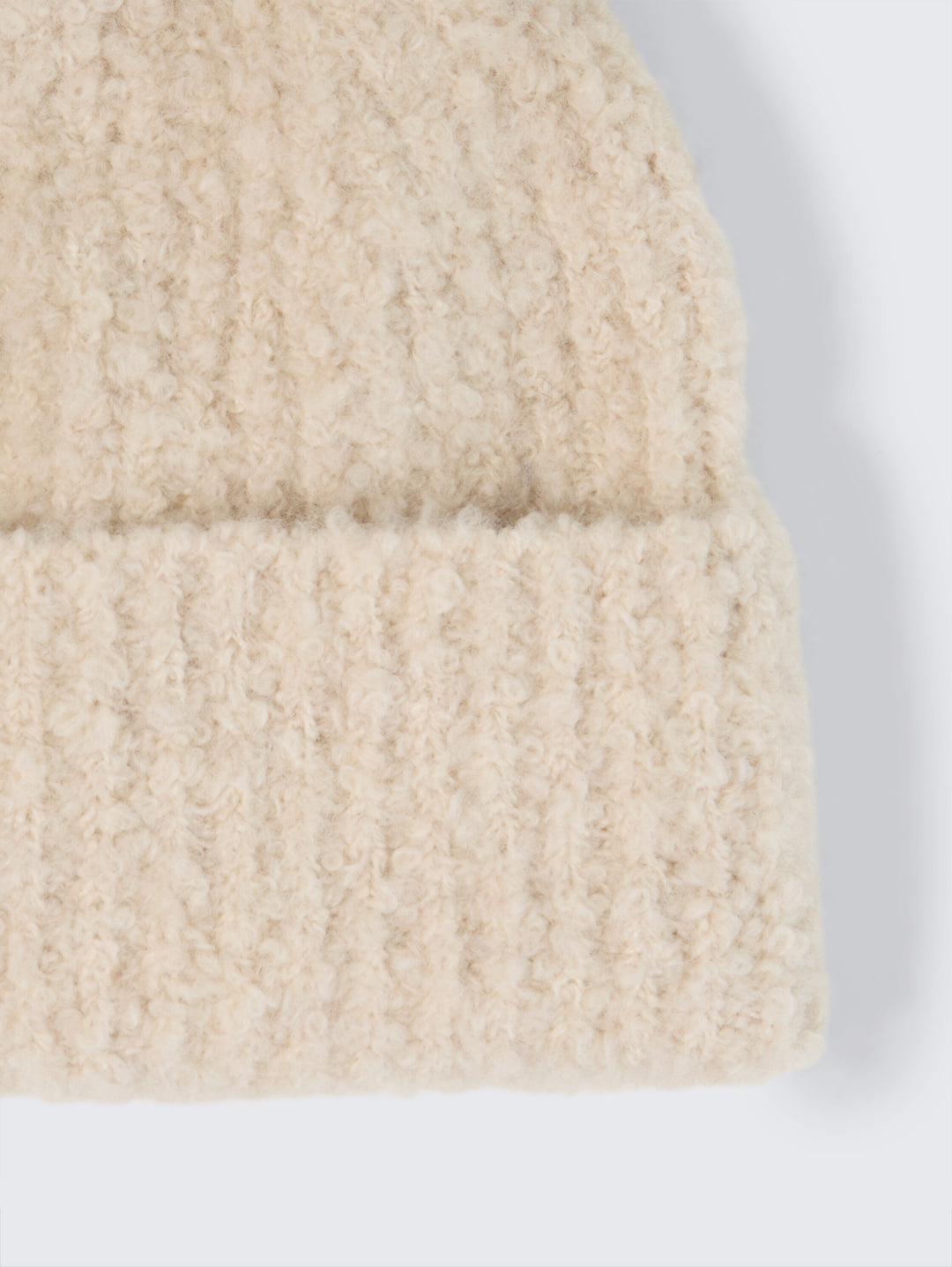 Bouclé Beanie - Whisper Offwhite Melange