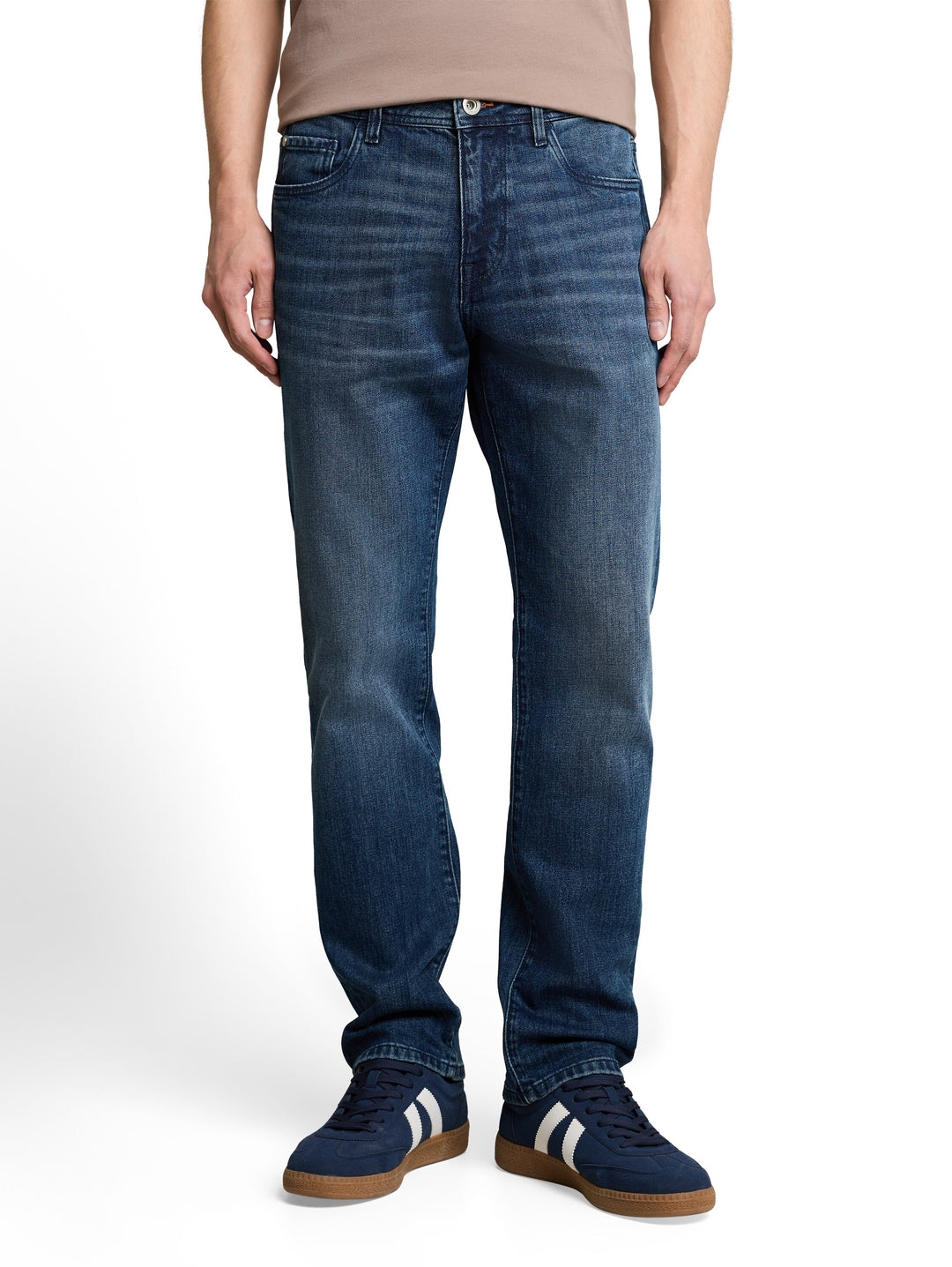 Ttmarvin Straight - Mid Stone Bright Blue Denim