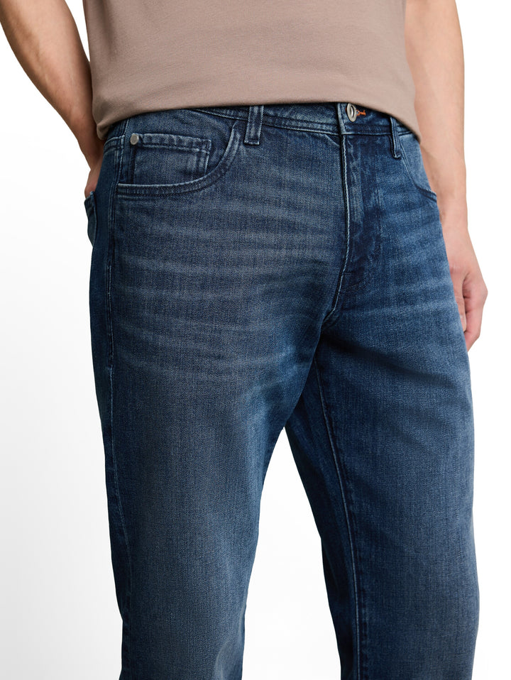 Ttmarvin Straight - Mid Stone Bright Blue Denim