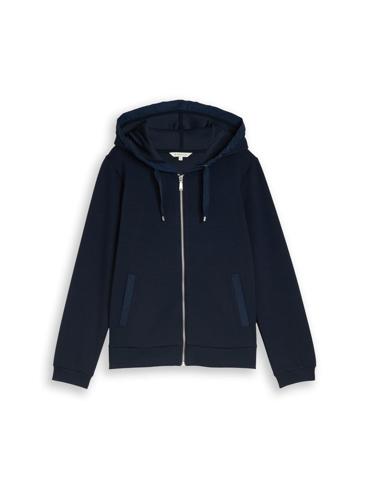Sweatjacket With Hood - Sky Captain Blue