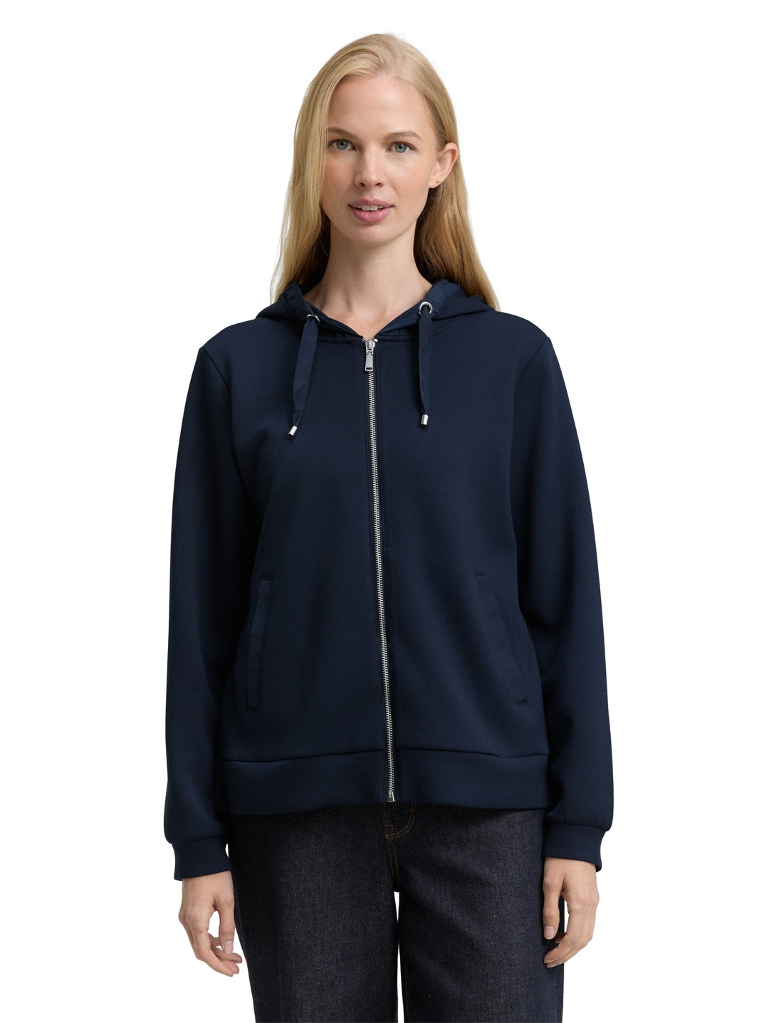 Sweatjacket With Hood - Sky Captain Blue