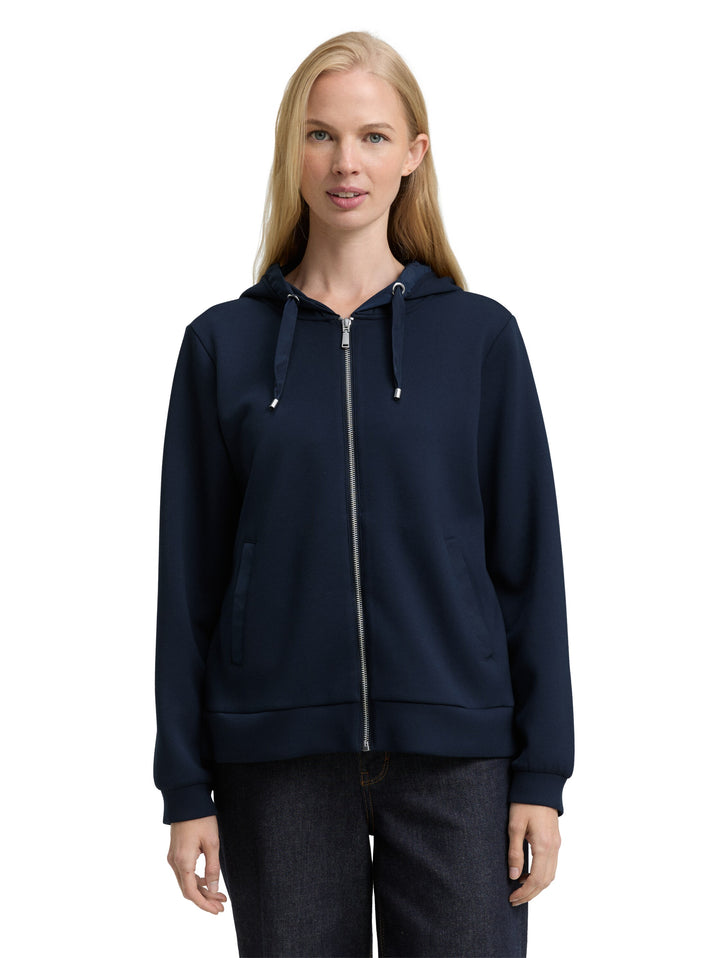 Sweatjacket With Hood - Sky Captain Blue