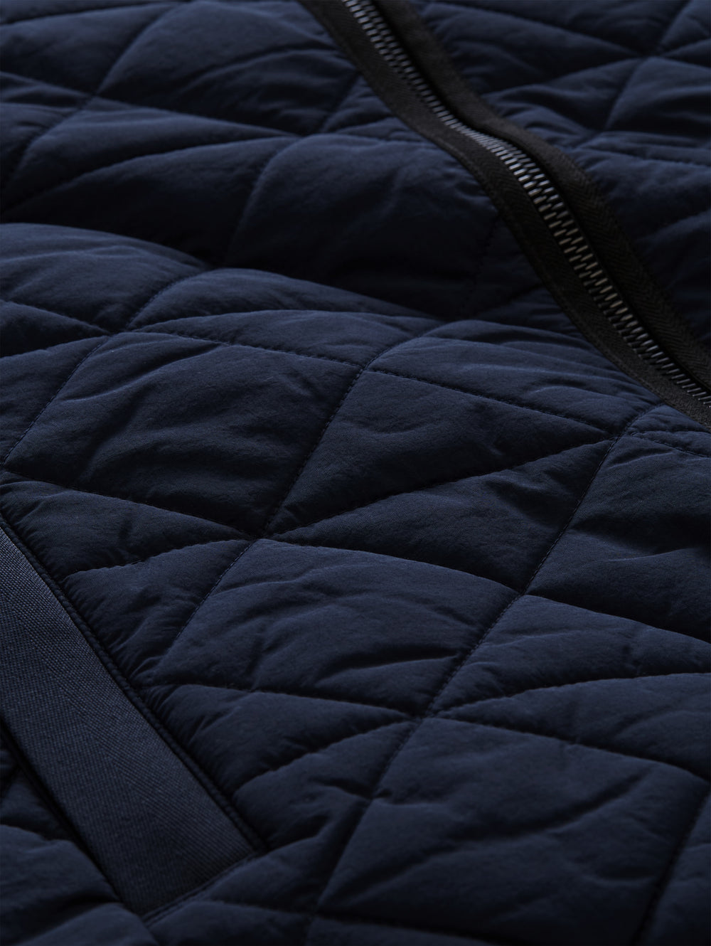 Quilted Bomber Jacket - Sky Captain Blue