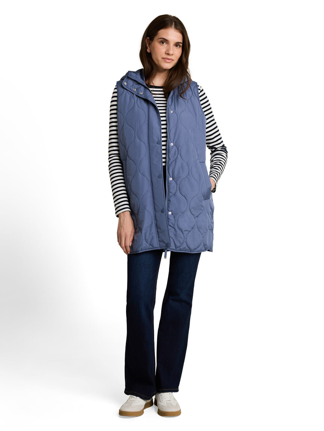 Quilted Lightweight Vest - Vintage Indigo Blue