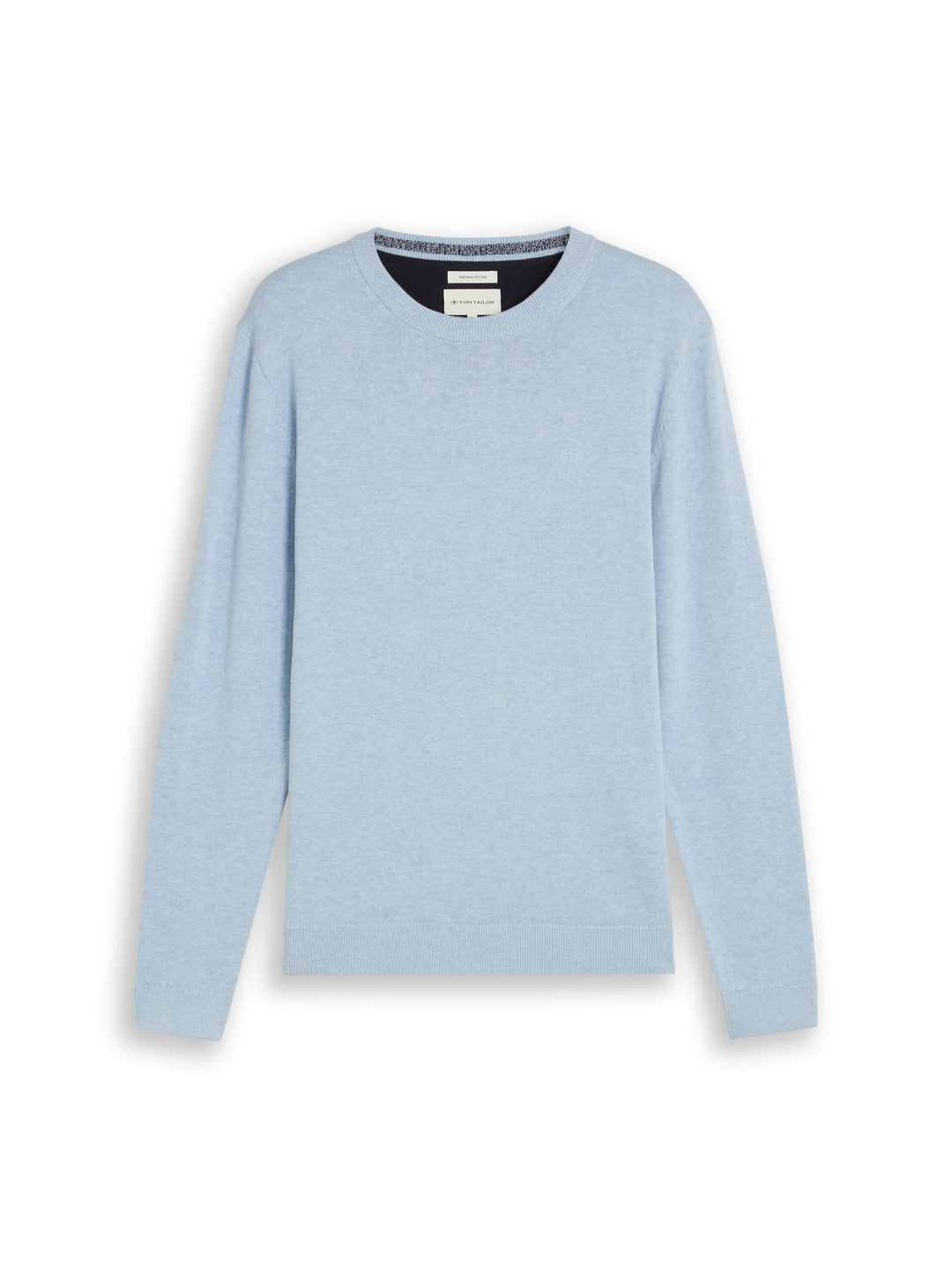 Basic Crewneck Knit - Pale Blue MéLange
