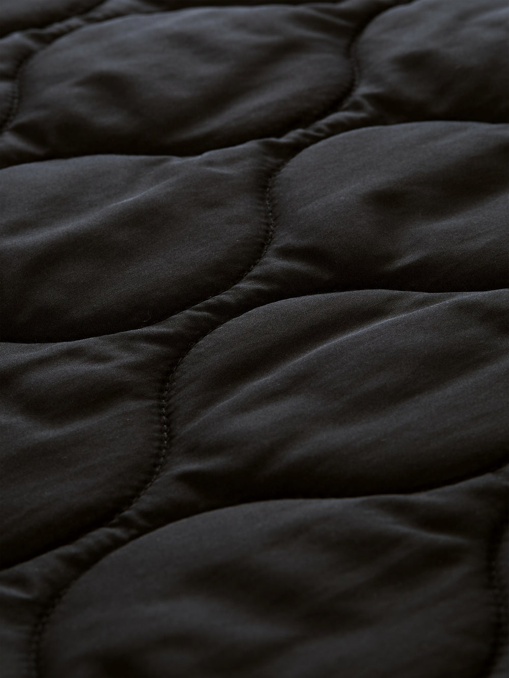 Quilted Lightweight Vest - Deep Black
