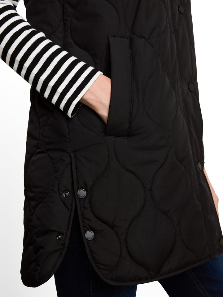 Quilted Lightweight Vest - Deep Black