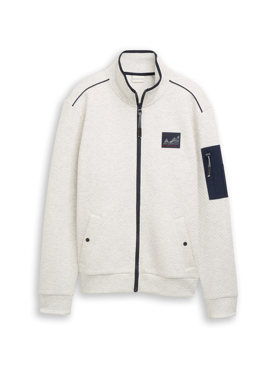 Structured Stand-Up Jacket - Soft Buttercream Melange