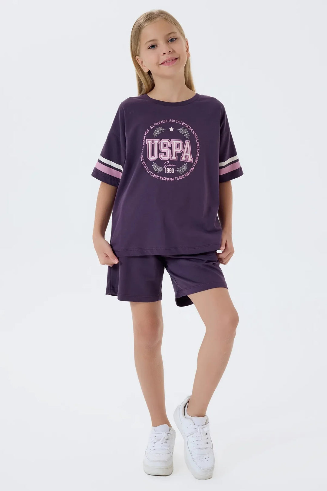 Dark Purple Two Pieces Set