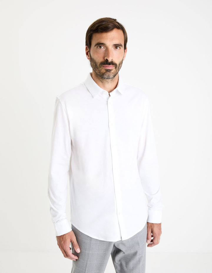 Long Sleeves Shirts - White