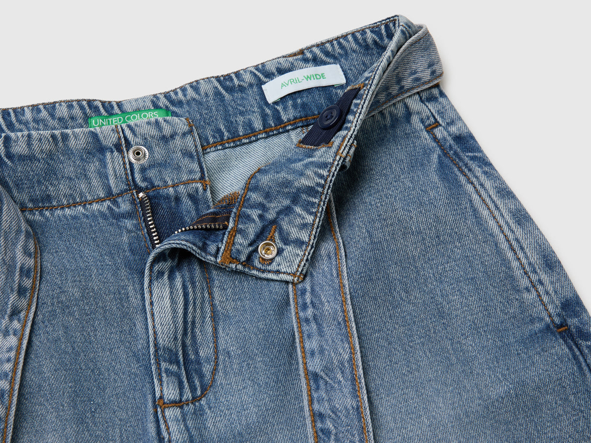 Trouser With Belt - Blue