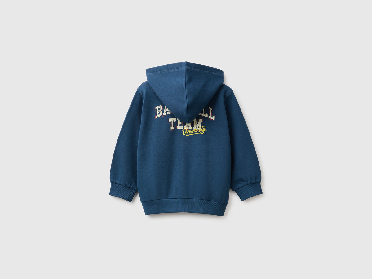 Sweatshirt With Hood - Blue