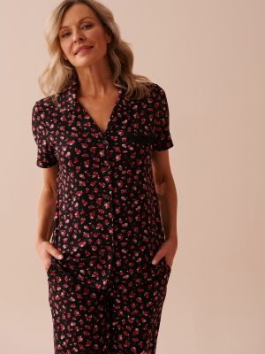 Ditsy Rose Super Soft Button-down Shirt