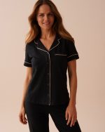 Cotton Short Sleeve Button-down Shirt