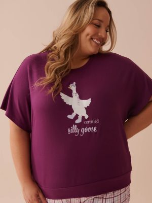 Coffee Cup Print Recycled Fibers T-shirt