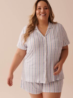 Soothing Stripes Super Soft Button-down Shirt
