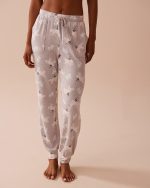 Polar Bear Print Recycled Fibers Jogger Pajama Pan